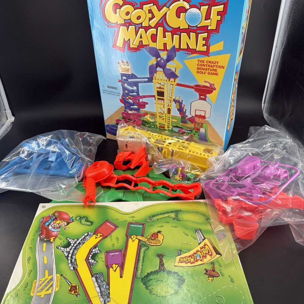 Goofy Golf Machine Game Parker Bros Miniature Golf Game Complete Set